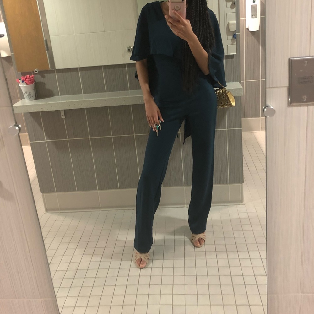 Emerald Green Batwing Jumpsuit